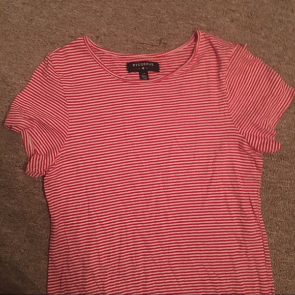 UO bycorpus red stripe t-shirt dress - Picture 3 of 5